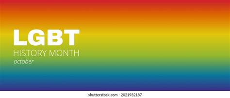 Lgbt History Month Gay Bisexual Trans Stock Vector Royalty Free