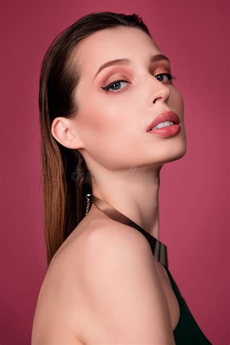 Photo Of Pretty Hot Passionate Girl Visit Beauty Makeup Artist For Festive Event Enjoy