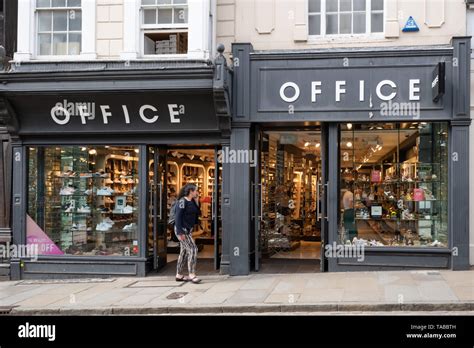 Front Of An Office Shoe Shop On The High Street In Guildford Town