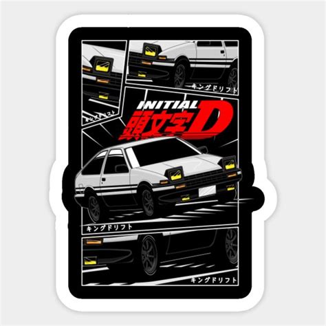 Toyota Ae86 Sticker Initial D Inspired Design