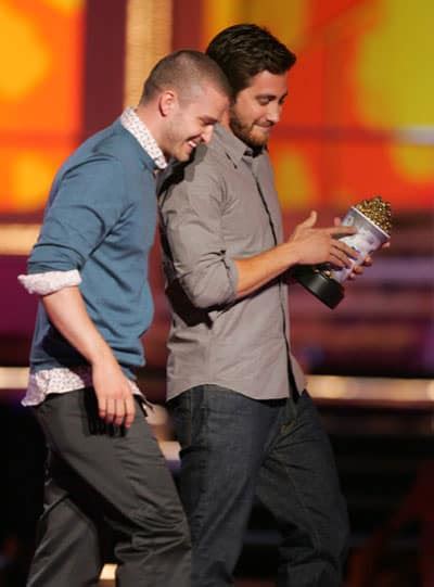 SPOILER Jake Gyllenhaal Justin Timberlake MTV Awards Towleroad Gay