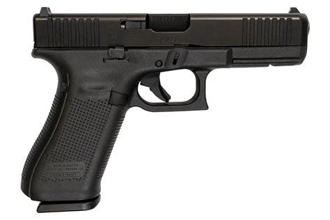 Glock 17 Gen5 9mm MOS Full Size Pistol With Front Serrations