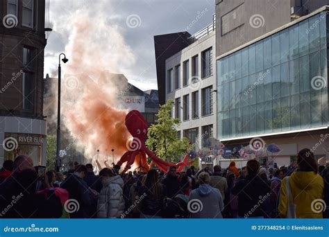 Liverpool Eurovision Song Contest Submarine Parade 2023 Editorial Stock