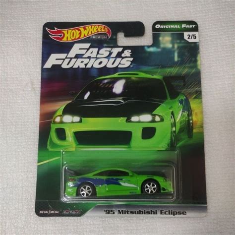 Hot Wheels Premium Mitsubishi Eclipse Fast Furious HW Car Culture Original Fast Series