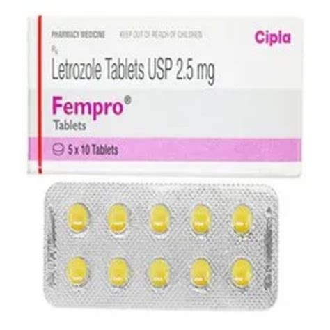 Fempro Letrozole Letroz 2 5mg Tablet Packaging Type Box Packaging