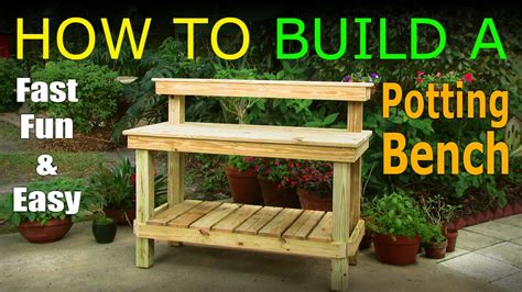 Diy How To Build A Potting Bench Work Bench Official Video Youtube