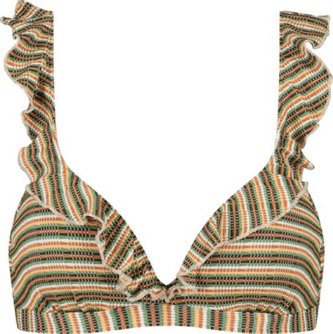 Beachlife Wired Bikini Top Dames Groen Dessin Bol