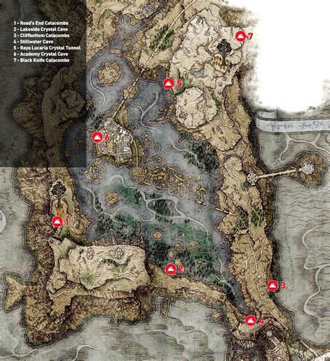 Elden Ring Guide Liurnia Of The Lakes Dungeon Locations