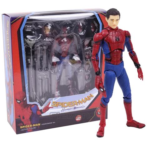 Mafex No Homem Aranha Peter Parker Regresso A Casa Ver Pvc Figura