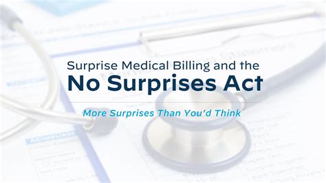 Part 2 Surprise Medical Billing The No Surprises Act More