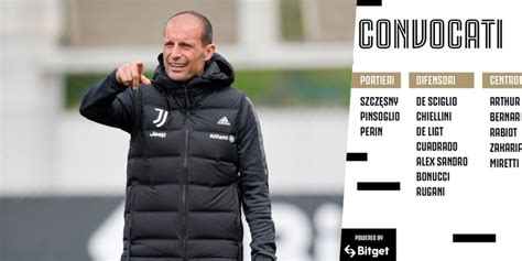 Juve I Convocati Per Il Genoa Due Recuperi Per Allegri