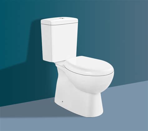 Elongated Two Piece Rimless Toilet Standard Height Water Closet Bowl