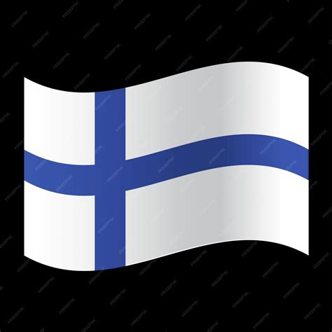 Los Colores Oficiales De La Bandera De Finlandia Y La Proporción