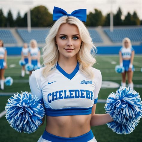 A Cheer Leader Blonde Very Large Breast Prompts Stable Diffusion Online