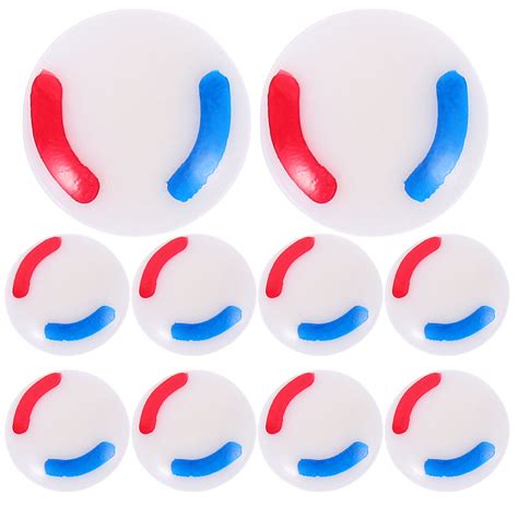 WHAMVOX 10pcs Plastic Hot Cold Water Labels For Red And Blue Tags Clear Hot Cold Indicators Hot