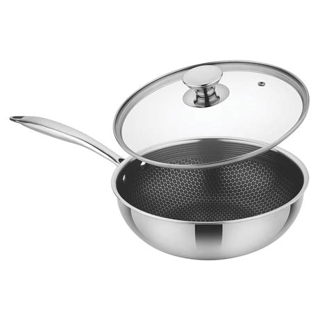 Buy Prabha Tri Ply Stainless Steel Hexa Cube Non Stick Wok Included