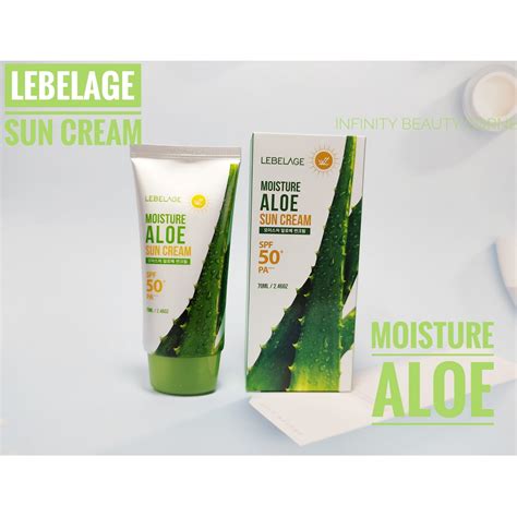 Cremă solară - Lebelage, Moisture Aloe Sun Cream SPF 50, 70 ml