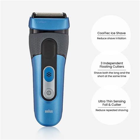 Braun Электробритва CT4s electric razor, черный, светло-синий - купить ...