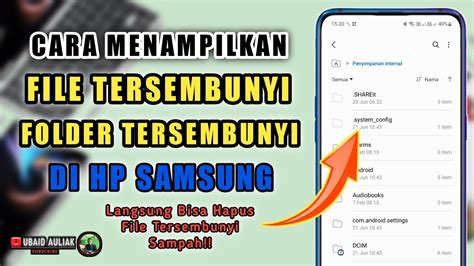 Cara Menampilkan File Tersembunyi Di HP Samsung YouTube