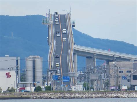 Eshima Ohashi Bridge, a must do in your Japan road trip.