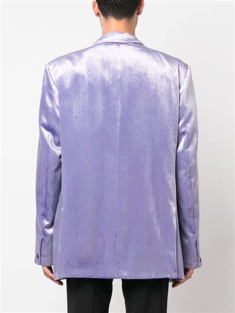 Marni Single Breasted Velvet Blazer Farfetch Lookastic