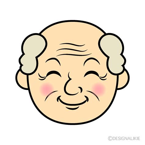 smiley grandpa face cartoon  png imageillustoon