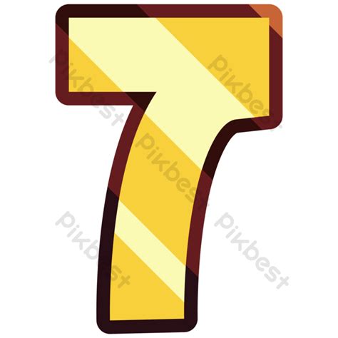 pixel art lucky number  stock png images psd   pikbest