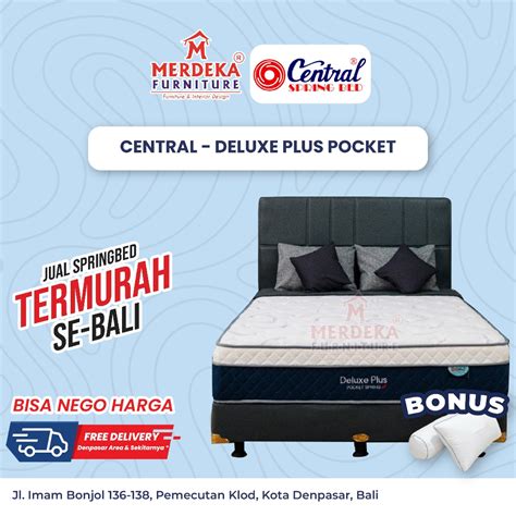 Jual Kasur Central Deluxe Plus Pocket Spring Bed X Free