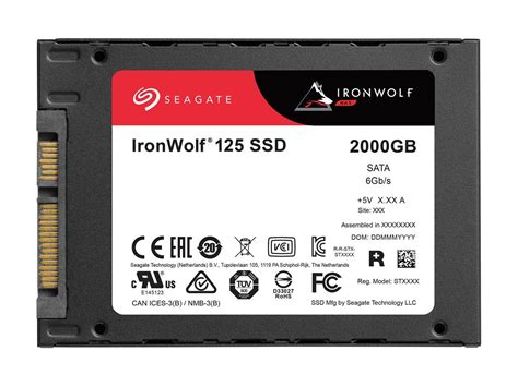 Seagate IronWolf 125 SSD 2TB NAS Internal Solid State Drive 2 5 Inch