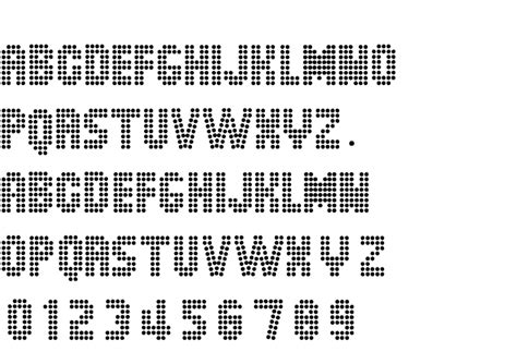 Dot Matrix Font In Truetype Ttf Opentype Otf Format Free And Easy Download Unlimit Id 6896623