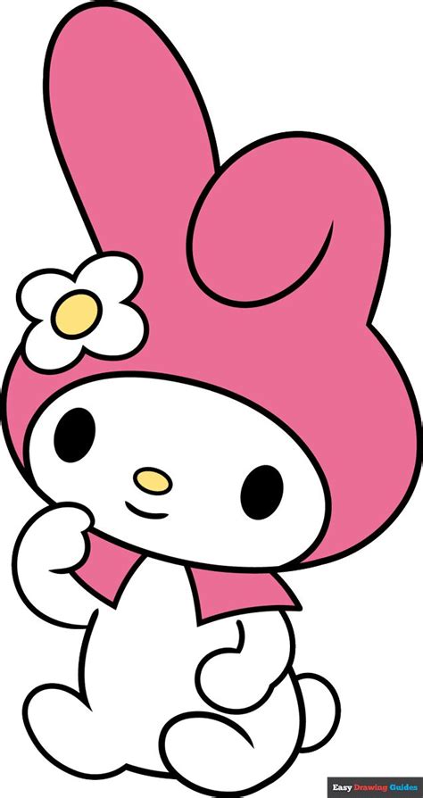 How To Draw My Melody From Sanrio Really Easy Drawing Tutorial Di 2024