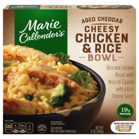 Marie Callender S® Aged Cheddar Cheesy Chicken And Rice Bowl Frozen Meal 12 Oz Pick ‘n Save