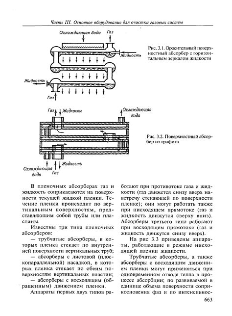 В пленочных абсорберах газ и жидкость соприкасаются на поверхности ...