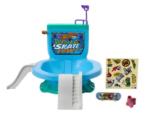 Hot Wheels Skate Pista De Juguete Set Bowl De Inodoro Color Multicolor