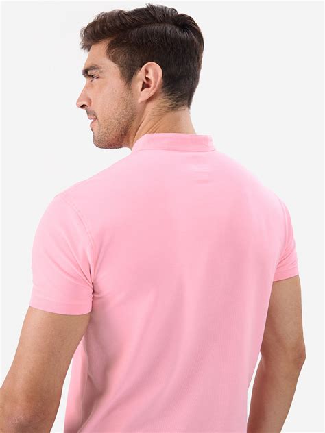 Buy Solids Persian Pink Mandarin Polo Online