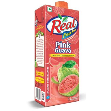 Real Pink Guava With No Added Preservatives And Artifical Colours 1l