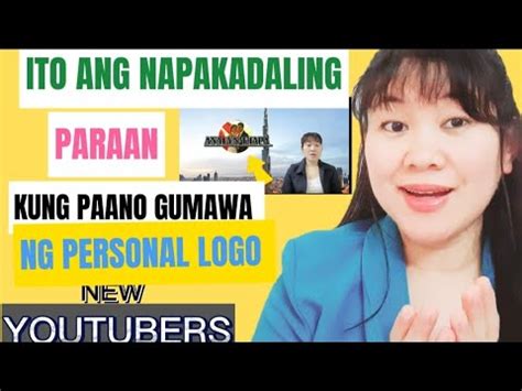 PAANO GUMAWA NG PERSONAL PROFILE LOGO SA CAPCUT Step By Step Kung