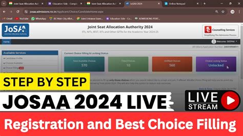 How To Do Registration Choice Filling For Josaa Counselling