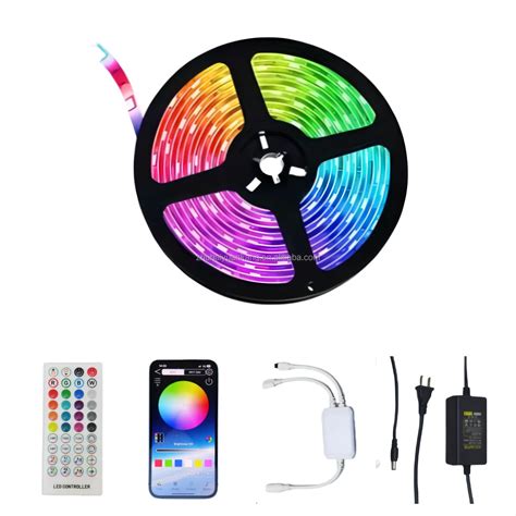 12v Flexible Rgb Smart Led Strip Kit Music Sync App Remote Control Usb Bedroom Tv Pc Backlight