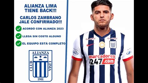 Carlos Zambrano Llega A Alianza Lima Confirmado El Kaiser Para