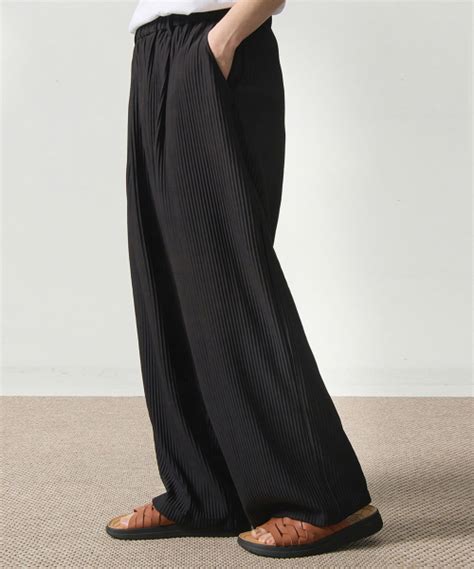 Musinsa Dimitri Black Asi One Tuck Wide Pleated Pants Black