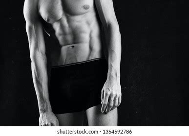 Male Athlete Muscular Naked Torso Fitness Stock Photo 1354592786 Shutterstock
