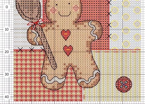 Gingerbread Man Part Cross Stitch Patterns Christmas Christmas