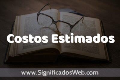 Significado De Costos Estimados Definici N Y Concepto