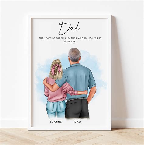 Personalised Father S Day Gift Custom Dad Printbirthday Etsy Uk