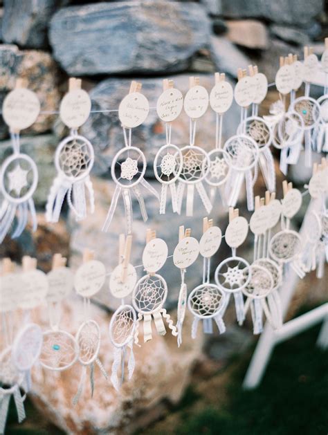 Handmade Dream Catcher Seating Chart Favor Dream Catcher Wedding