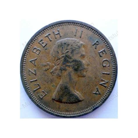 Penny South Africa 1957 Brass 322 South Africa