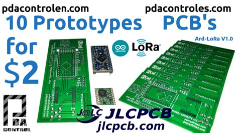 Pcb Profesionales Por Con Jlcpcb Prototipos Ard Lora Pdacontrol