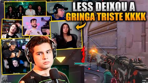 REAÇÃO DOS STREAMERS AO LESS E TUYZ VIRANDO UM 4x2 INSANO contra DRX