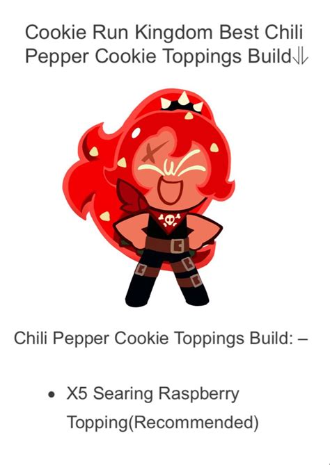 Pin By Ysabelle Canlas On Cookie Run Kingdom Toppings Guide Cookie Toppings Cookie Run Cookies